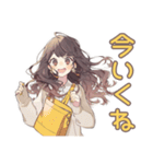 ゆるふわガーリーな女の子の冬（個別スタンプ：32）