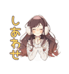 ゆるふわガーリーな女の子の冬（個別スタンプ：37）