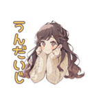 ゆるふわガーリーな女の子の冬（個別スタンプ：40）