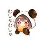 パンダパーカーちゃんの食いしん坊チャット（個別スタンプ：25）