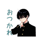 陰キャ学ラン男子の放課後寄り道（個別スタンプ：8）