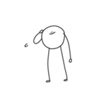 ( ¨̮ ) セリフのないまるへた（個別スタンプ：4）