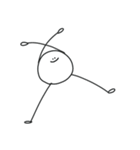 ( ¨̮ ) セリフのないまるへた（個別スタンプ：7）