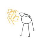 ( ¨̮ ) セリフのないまるへた（個別スタンプ：13）