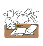 ( ¨̮ ) セリフのないまるへた（個別スタンプ：18）