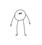 ( ¨̮ ) セリフのないまるへた（個別スタンプ：27）