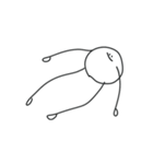 ( ¨̮ ) セリフのないまるへた（個別スタンプ：34）