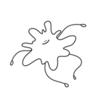 ( ¨̮ ) セリフのないまるへた（個別スタンプ：37）