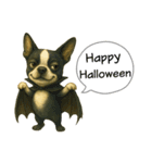 ハロウィンから新年まで福ちゃんの日常（個別スタンプ：1）