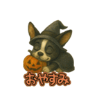 ハロウィンから新年まで福ちゃんの日常（個別スタンプ：5）