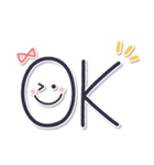 ずっとつかえる♡ゆる文字♡手書きシンプル（個別スタンプ：7）