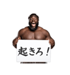 カンペ黒人の煽り【面白い・ラッパー】（個別スタンプ：21）