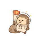 コスモハリネズミ 無重力さんぽ（個別スタンプ：3）