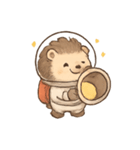 コスモハリネズミ 無重力さんぽ（個別スタンプ：8）