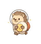 コスモハリネズミ 無重力さんぽ（個別スタンプ：10）