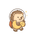 コスモハリネズミ 無重力さんぽ（個別スタンプ：14）