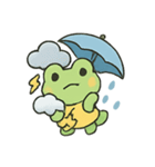 お天気かえるのちいさなキャスター（個別スタンプ：3）