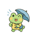 お天気かえるのちいさなキャスター（個別スタンプ：6）