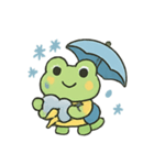 お天気かえるのちいさなキャスター（個別スタンプ：7）