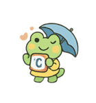 お天気かえるのちいさなキャスター（個別スタンプ：10）