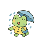 お天気かえるのちいさなキャスター（個別スタンプ：13）