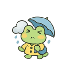 お天気かえるのちいさなキャスター（個別スタンプ：14）