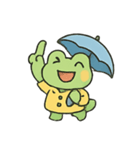 お天気かえるのちいさなキャスター（個別スタンプ：15）