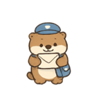 雲の郵便やさんカワウソ（個別スタンプ：1）