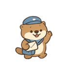 雲の郵便やさんカワウソ（個別スタンプ：2）