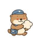 雲の郵便やさんカワウソ（個別スタンプ：4）