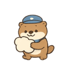 雲の郵便やさんカワウソ（個別スタンプ：8）