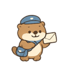雲の郵便やさんカワウソ（個別スタンプ：12）