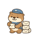 雲の郵便やさんカワウソ（個別スタンプ：16）