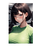 肉肉フィットネスガール3写真（個別スタンプ：8）
