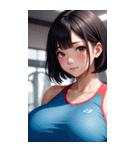 肉肉フィットネスガール3写真（個別スタンプ：22）