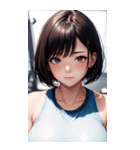 肉肉フィットネスガール3写真（個別スタンプ：23）