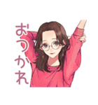 徹夜ゲーマー★メガネガール招待2（個別スタンプ：3）