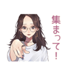 徹夜ゲーマー★メガネガール招待2（個別スタンプ：5）