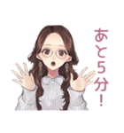 徹夜ゲーマー★メガネガール招待2（個別スタンプ：12）