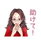 徹夜ゲーマー★メガネガール招待2（個別スタンプ：14）