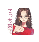 徹夜ゲーマー★メガネガール招待2（個別スタンプ：23）