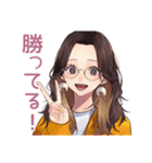 徹夜ゲーマー★メガネガール招待2（個別スタンプ：26）