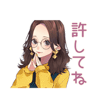 徹夜ゲーマー★メガネガール招待2（個別スタンプ：29）