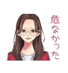 徹夜ゲーマー★メガネガール招待2（個別スタンプ：35）