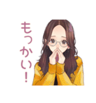 徹夜ゲーマー★メガネガール招待2（個別スタンプ：36）