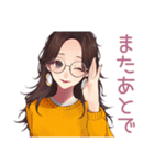 徹夜ゲーマー★メガネガール招待2（個別スタンプ：38）
