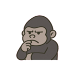 やさしいゴリラの日常@SFW（個別スタンプ：3）