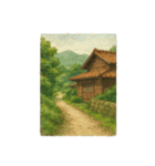 日本の街角スケッチ 昭和の風景 3（個別スタンプ：1）