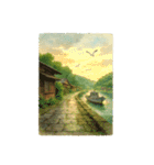 日本の街角スケッチ 昭和の風景 3（個別スタンプ：10）