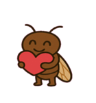 ないてるだけのセミくん@SFW（個別スタンプ：11）